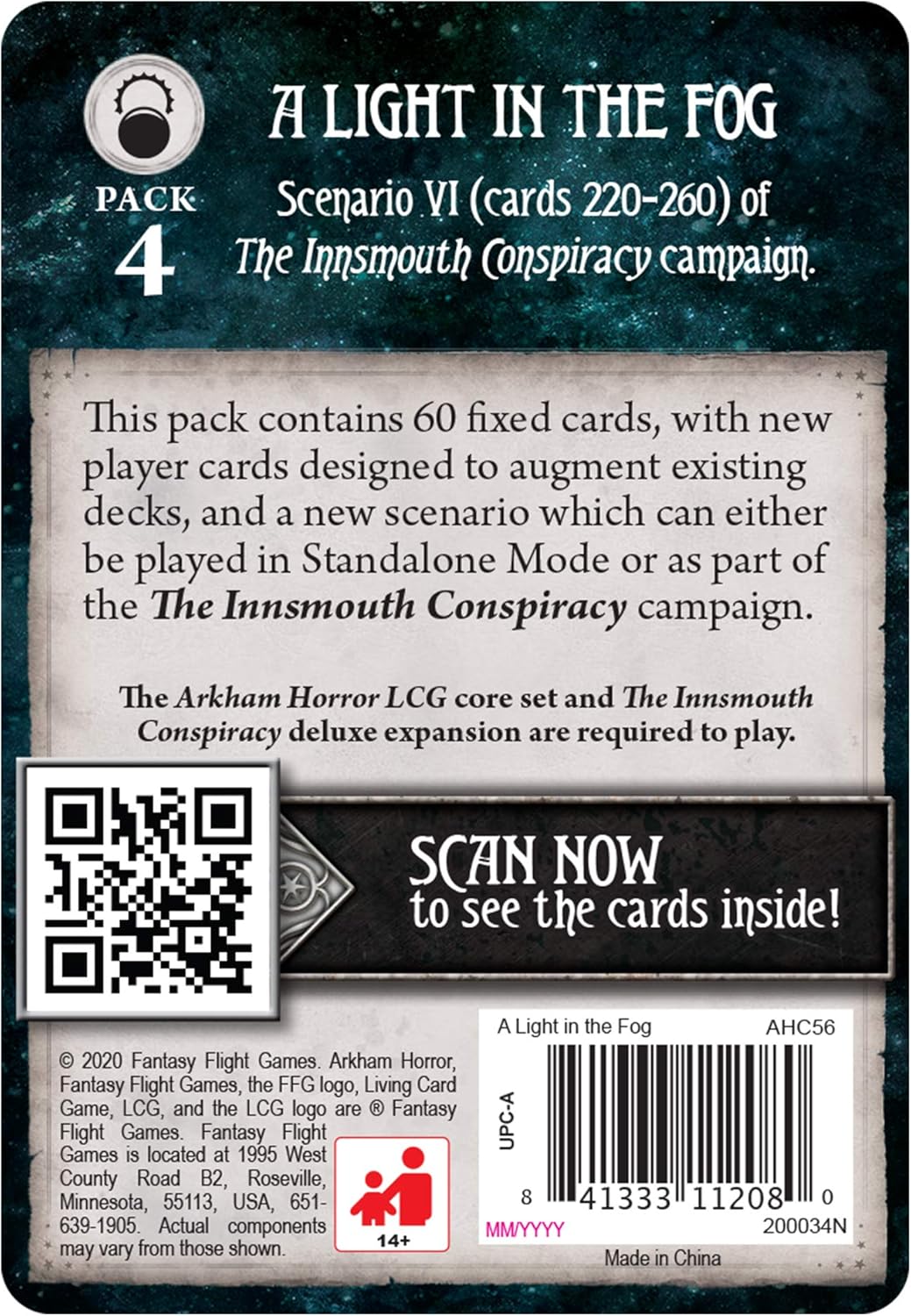 Arkham Horror: The Card Game - A Light in the Fog - Mythos Pack