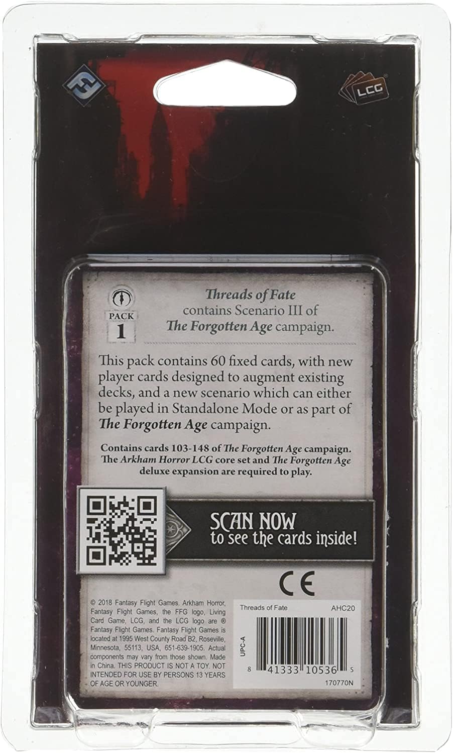 Arkham Horror: The Card Game - Threads of Fate Mythos Pack