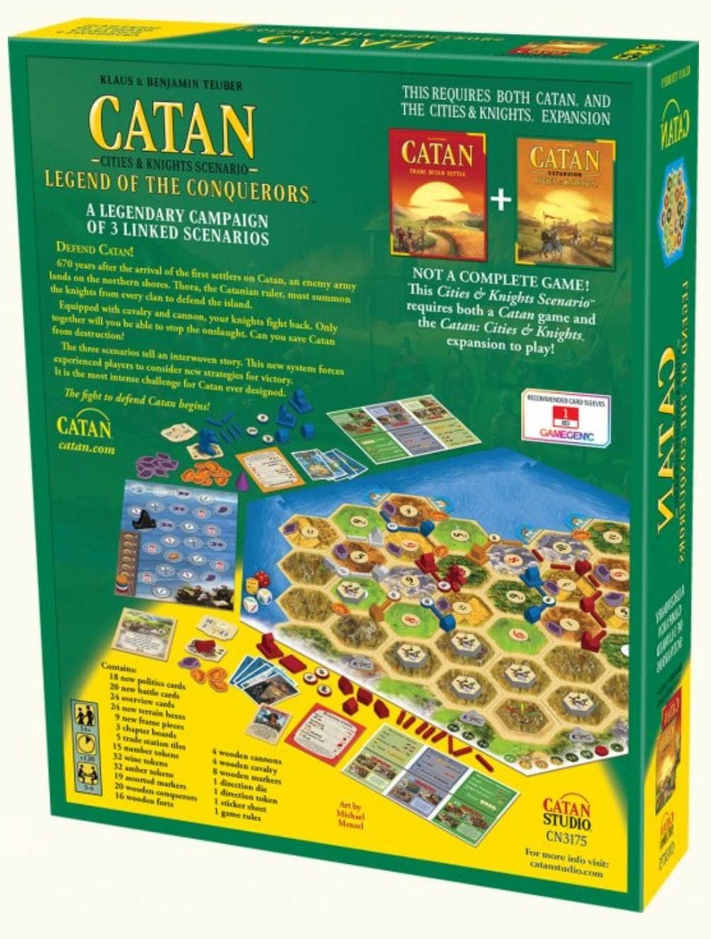 Catan - Cities & Knights Scenario - Legend of the Conquerors
