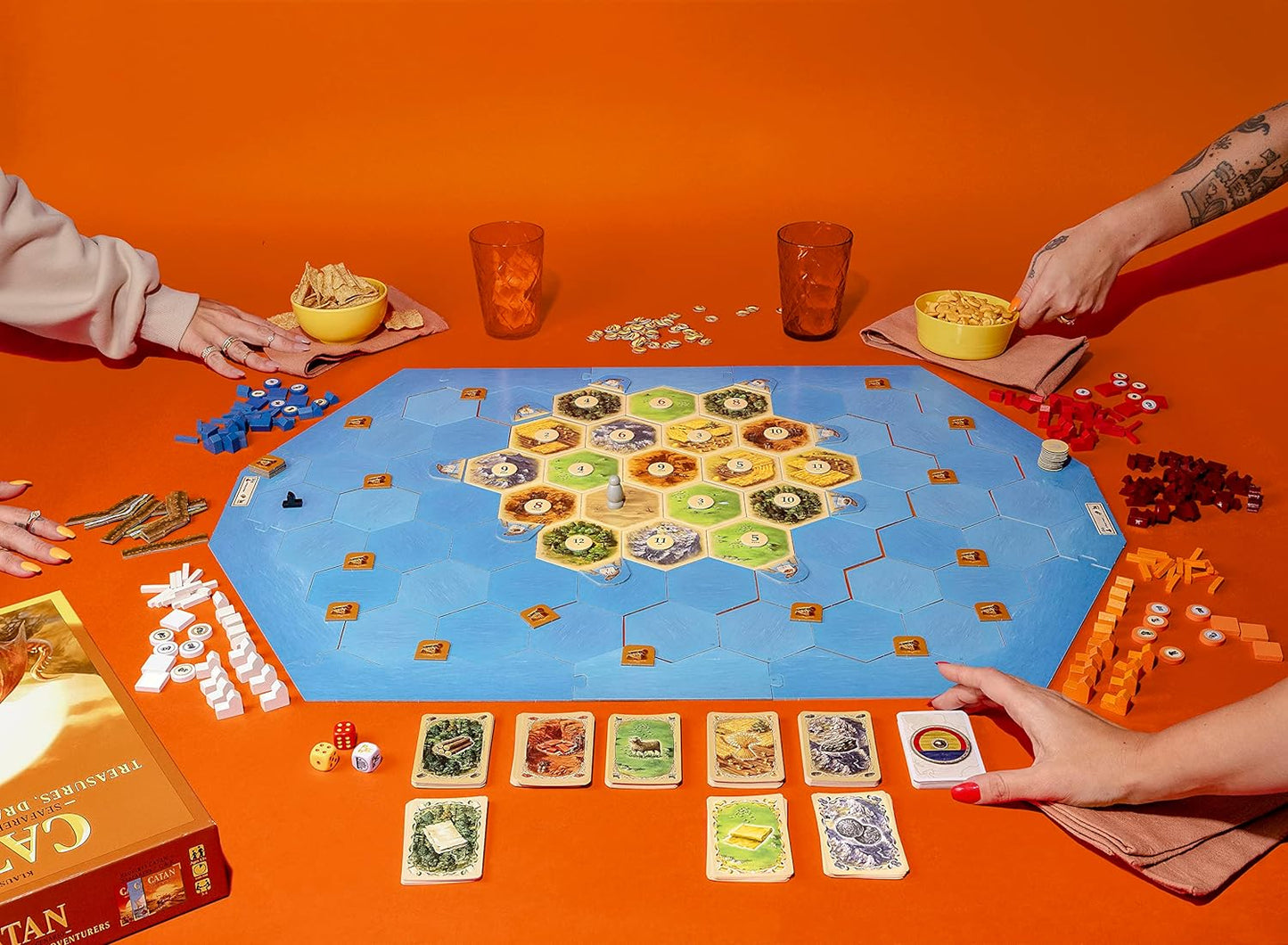 Catan - Seafarers + C&K Scenario -Treasures, Dragons & Adventures