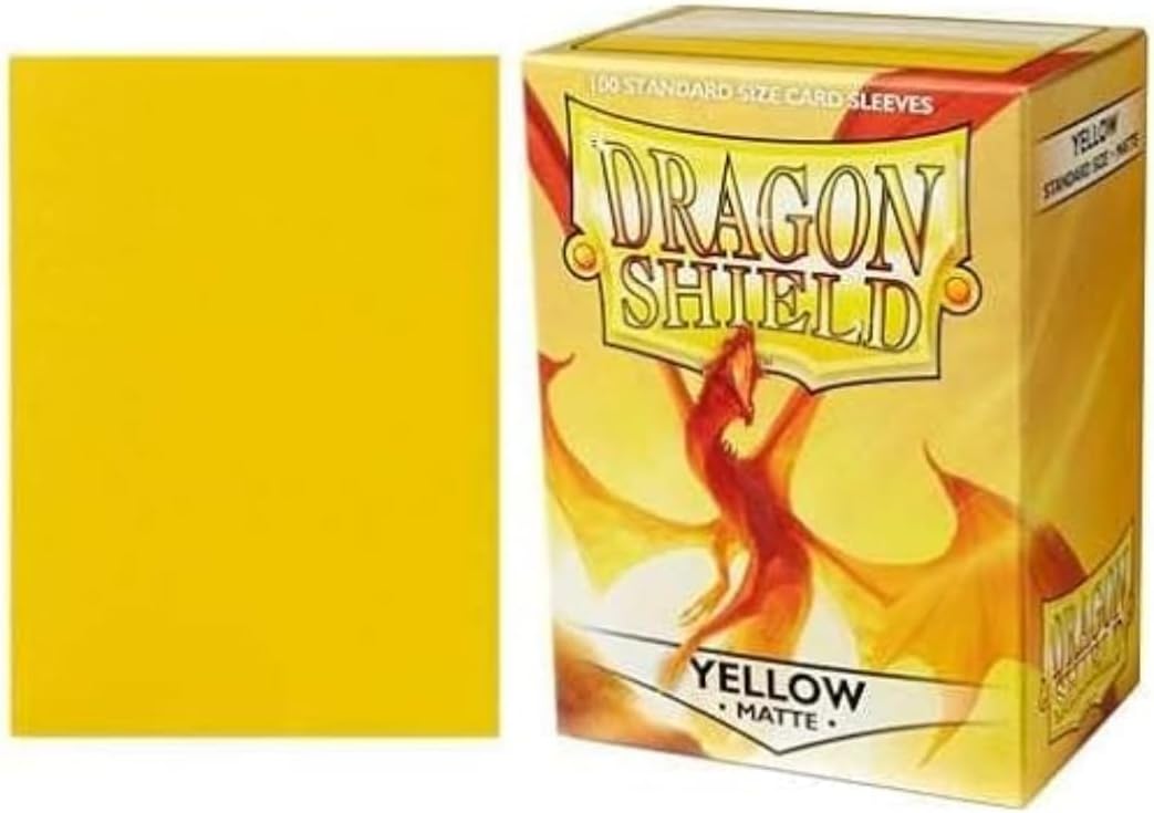 Dragon Shields: Matte Yellow Card Sleeves (100)