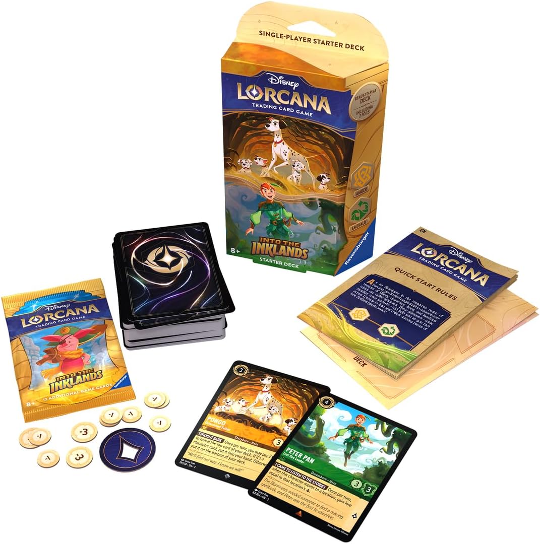 Disney Lorcana Into the Inklands Amber & Emerald Starter Deck Disney Lorcana Into the Inklands Amber & Emerald Starter Deck