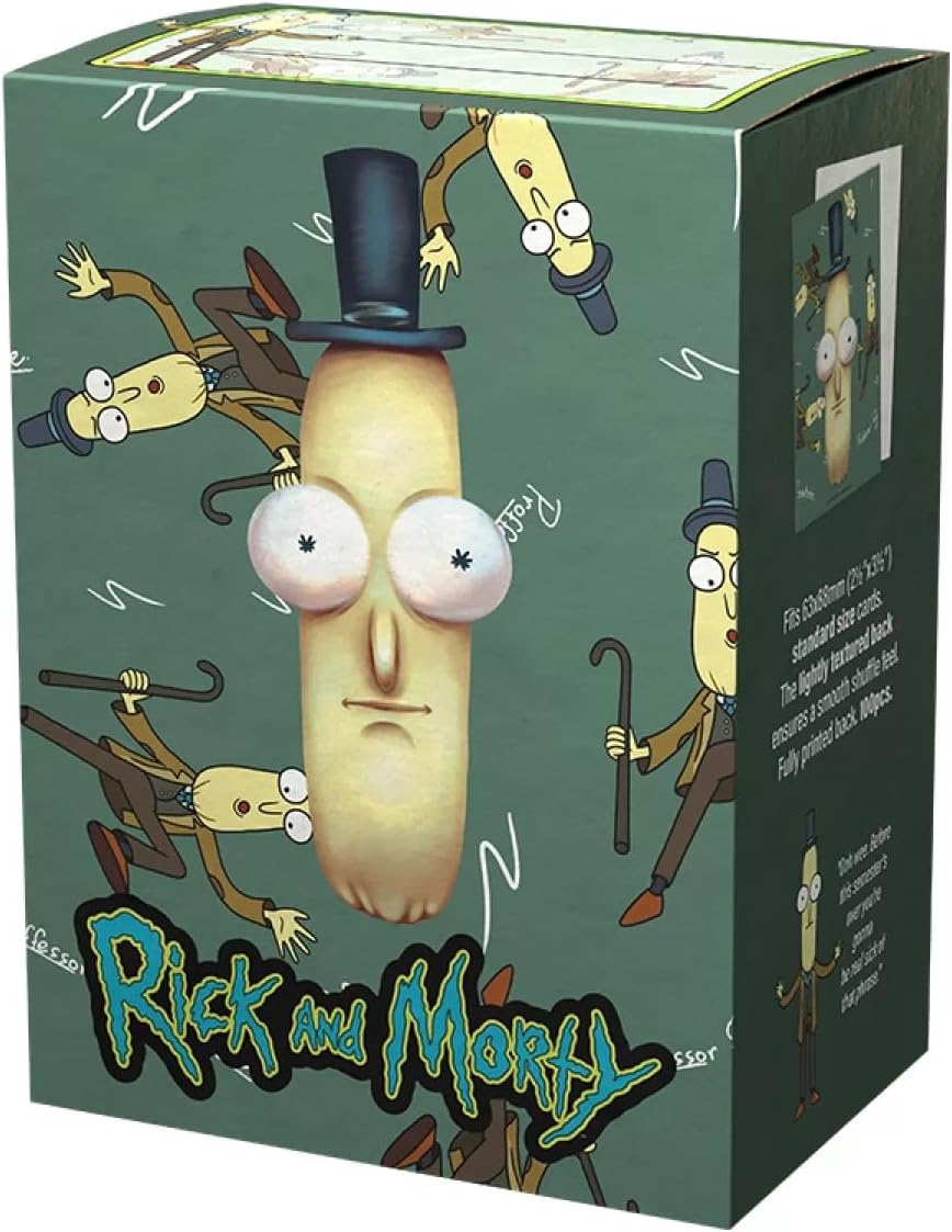 rick and morty card sleeves Dragon Shield 100 Deck Standard Card Sleeves Art Matte Rick and Morty Cool Rick