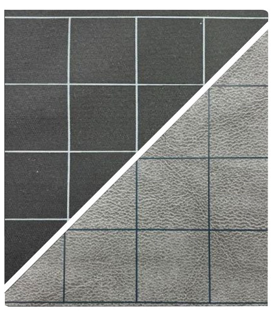 Battlemat: Two-color Vinyl Game Mat (black & grey)