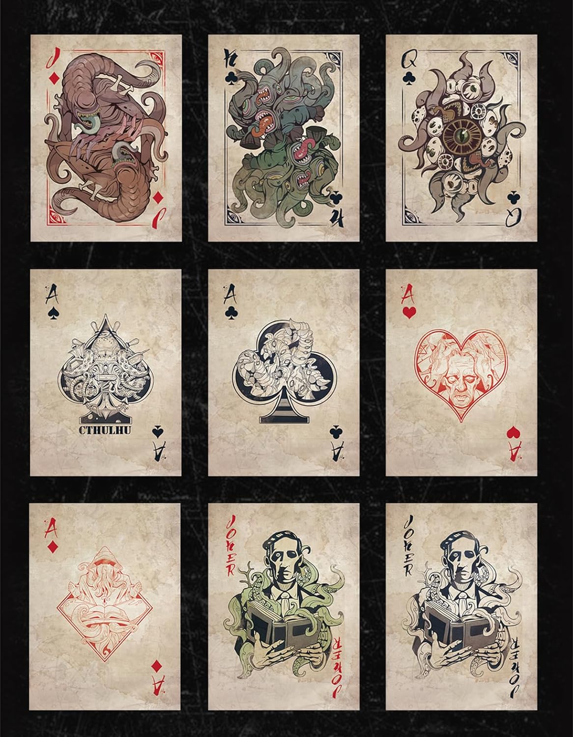 Cthulhu playing cards