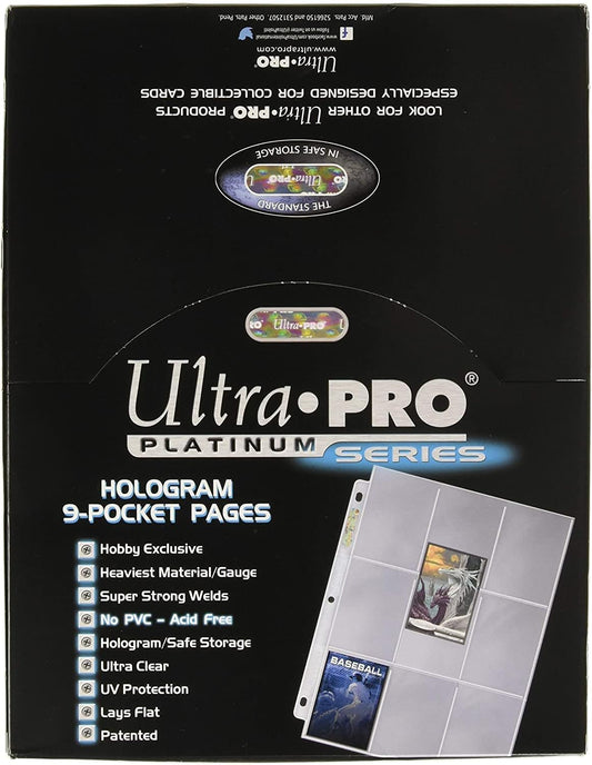 Ultra-PRO Platinum Series 100 Pages Card Sleeves: Hologram 9-pocket pages