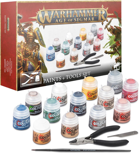 Warhammer Age of Sigmar: Paints & Tools Set