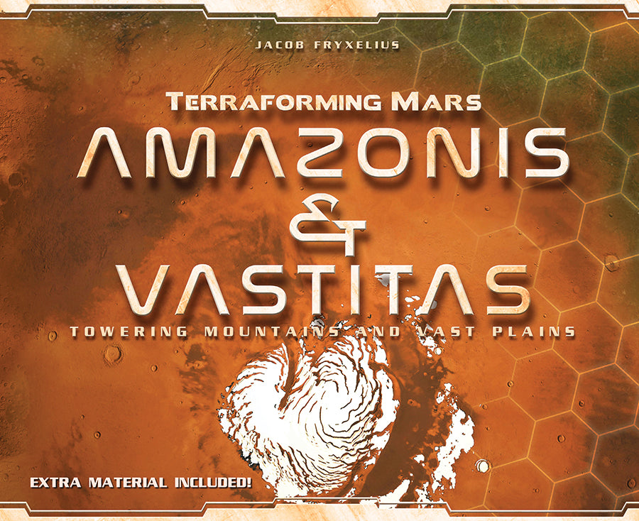 Amazonis & Vastitas (Terraforming Mars): towering mountains & vast plains