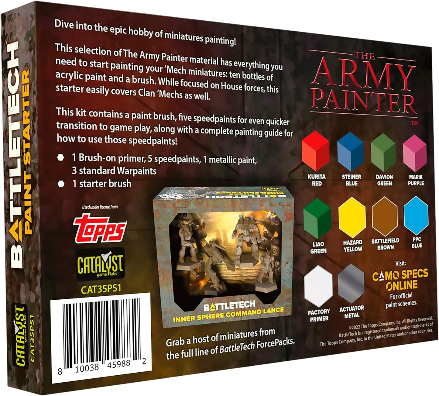 BattleTech Paint Starter - includes speedpaints