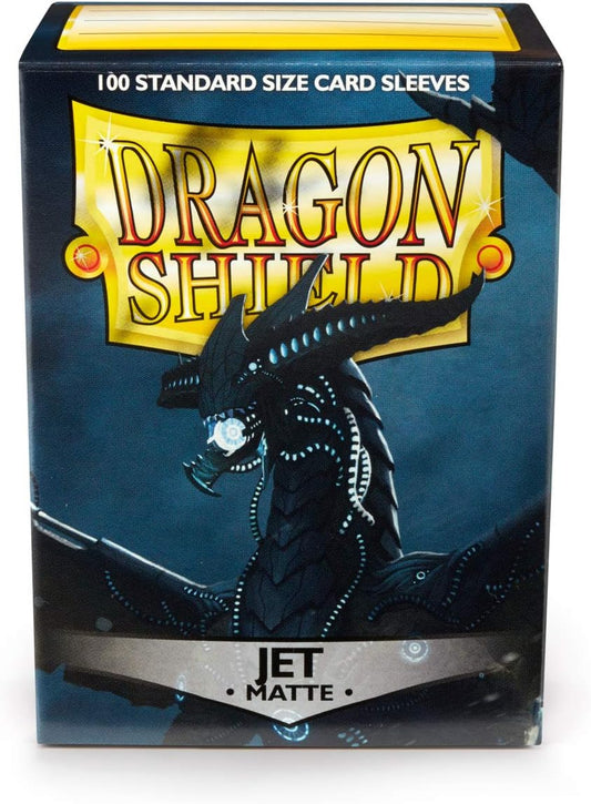 Dragon Shield Jet Matte Protective Card Sleeves - pack of 100