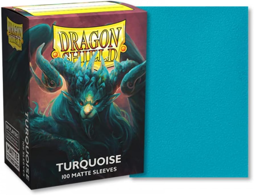 Dragon Shields: Matte Turquoise Card Sleeves (pack of 100)