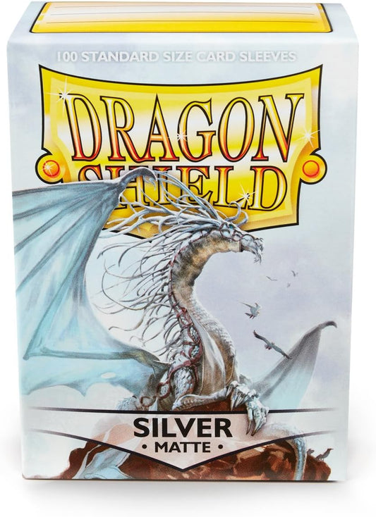 Dragon Shields: Matte Silver Card Sleeves (100)
