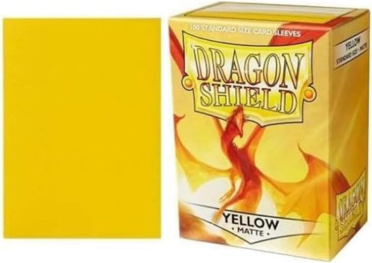 Dragon Shields: Matte Yellow Card Sleeves (100)