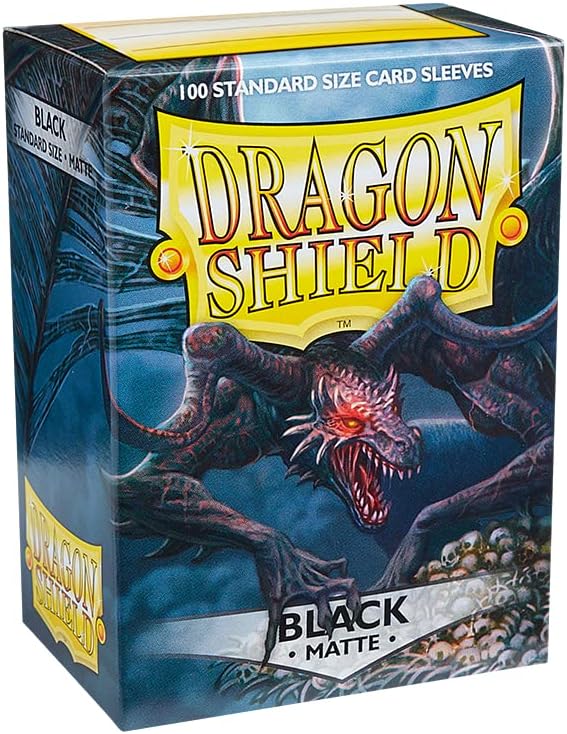 Dragon Shield BLACK Matte - 100 card sleeves