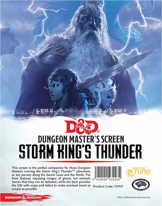 D&D Dungeon Master's Screen Storm King's Thunder