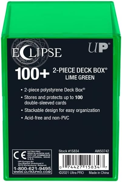 Eclipse 2-piece deck box - lime green