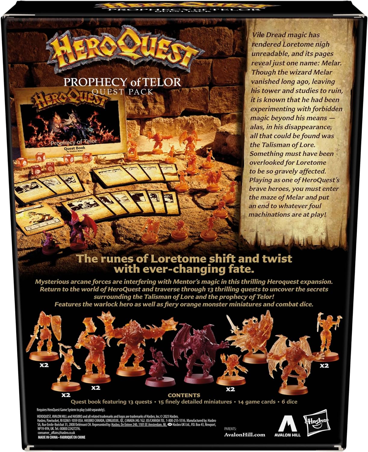 HeroQuest Prophecy of Telor Quest Pack