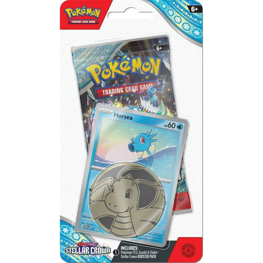 Pokemon Scarlet & Violet Stellar Crown Checklane Blister--Horsea