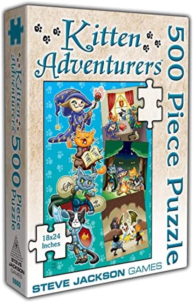 Kitten Adventurers - 500-piece puzzle, from Steve Jackson Games