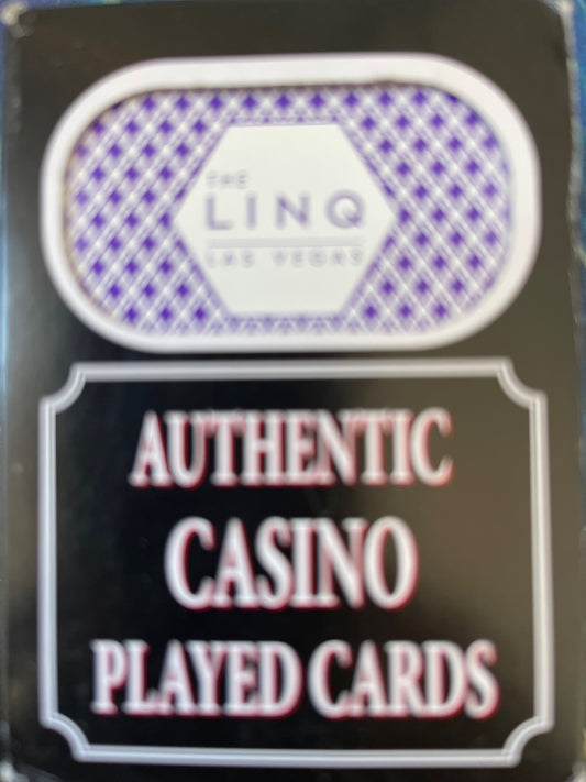 Authentic Casino Played Cards - the Linq Las Vegas