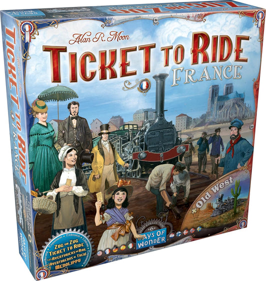 Ticket to Ride FRANCE + Old West Board Game Expansion