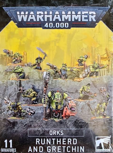 Warhammer 40k - Orks - Runtherd and Gretchin